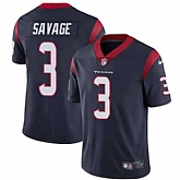 Nike Houston Texans #3 Tom Savage Navy Blue Team Color NFL Vapor Untouchable Limited Jersey,baseball caps,new era cap wholesale,wholesale hats